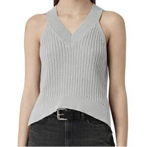 Allsaints Manson Cropped Knit Sweater Vest Size Large EUC